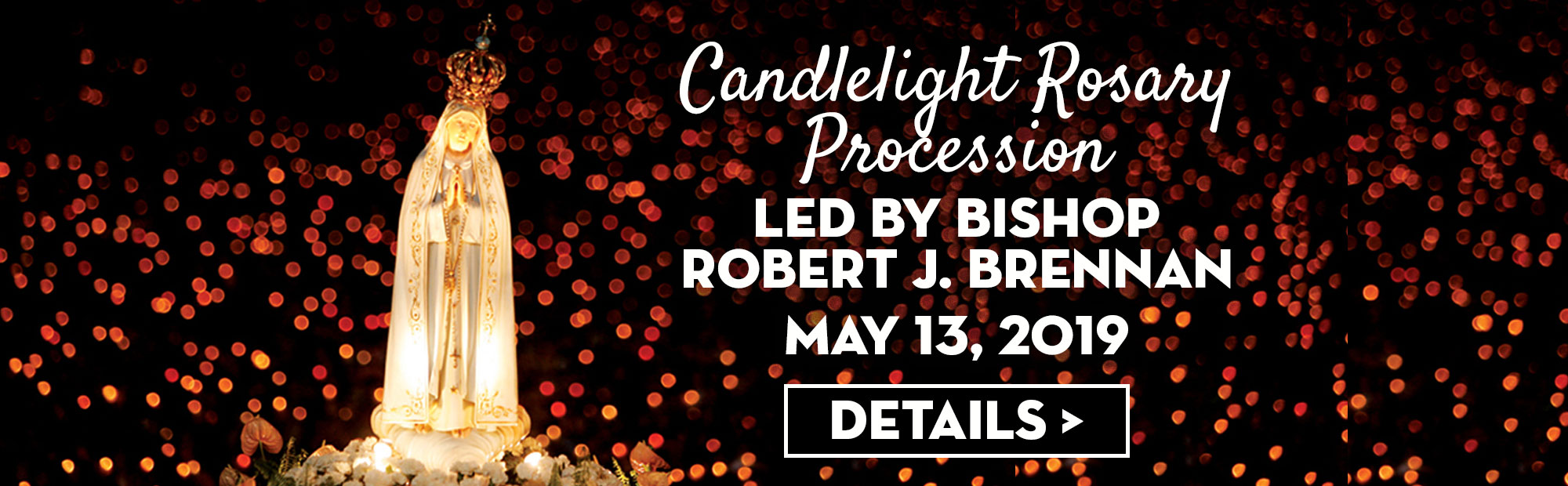 Candlelight Rosary Procession Led By Bishop Brennan