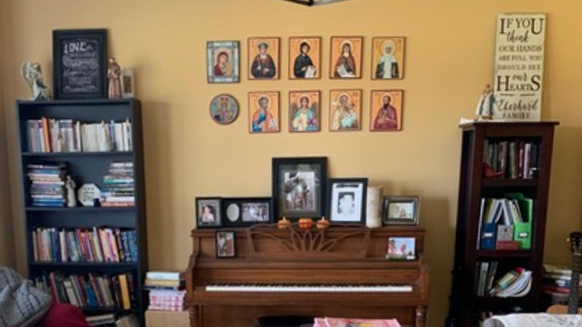 Pictures in a Living Room with link to Article by MaryBeth Eberhard