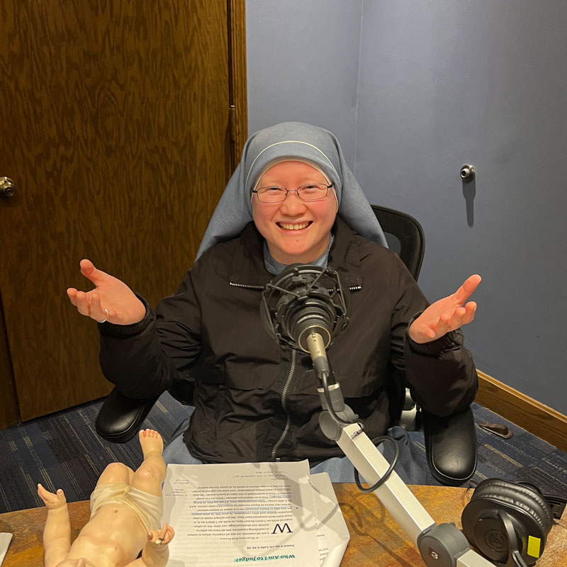Sr. Chiara with the Sisters of Leaven of the Immaculate Heart of Mary in Portsmouth