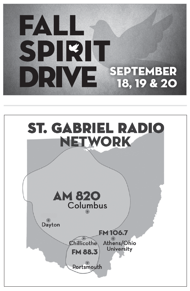 Spirit Drive notice for Sept and Ohio coverage map